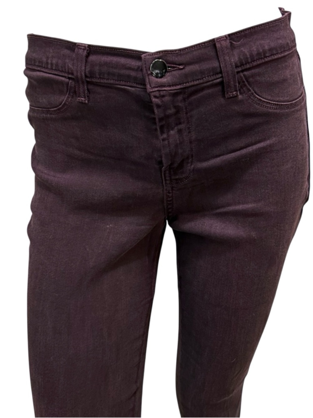 J Brand Super Skinny Pants Jeggings in Lacquered Pinot Wash (purple)- Size 29 - Picture 2 of 13